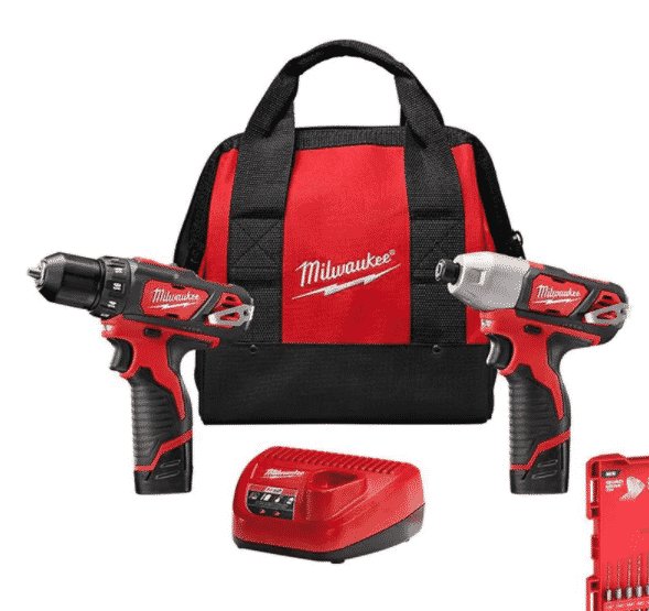 Milwaukee drill and driver set